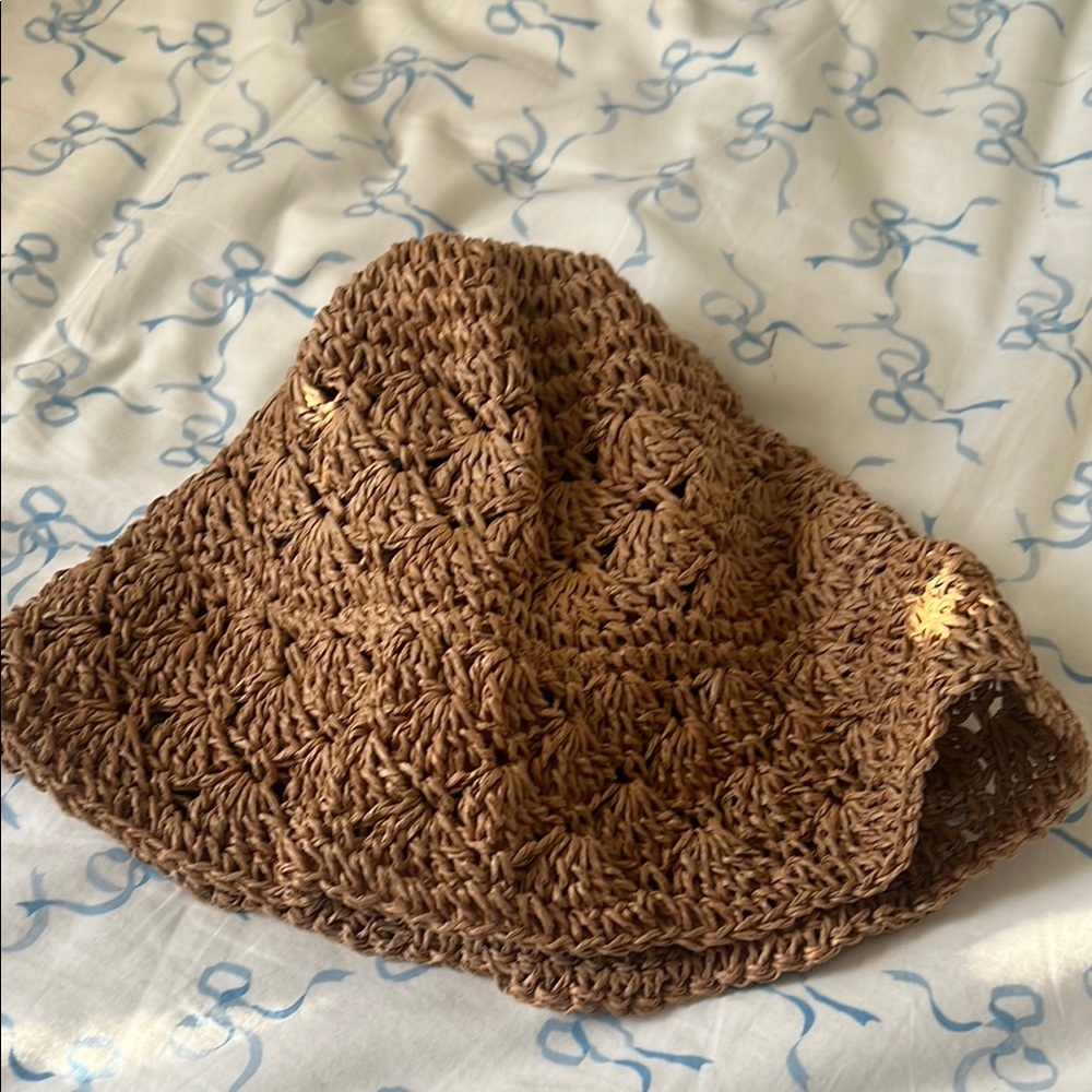 Brown Crochet Women's Hat